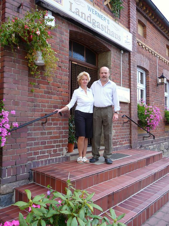 Werners Landgasthaus Lieskau Esterno foto
